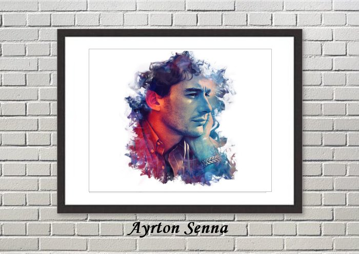 Ayton Senna rFramed Print